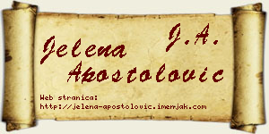 Jelena Apostolović vizit kartica